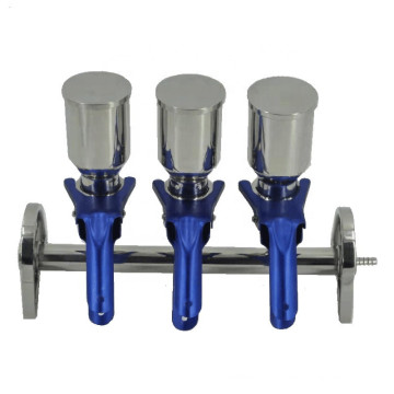 Laboratory Equipment Stainless Steel Three Branch Funnel Filtration Vacuum Manifolds